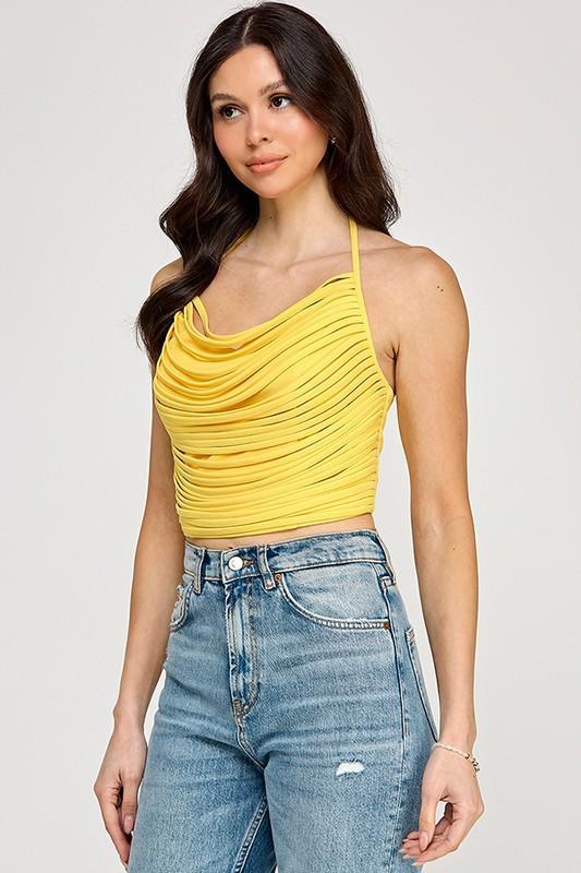 Yellow Strappy Blouse