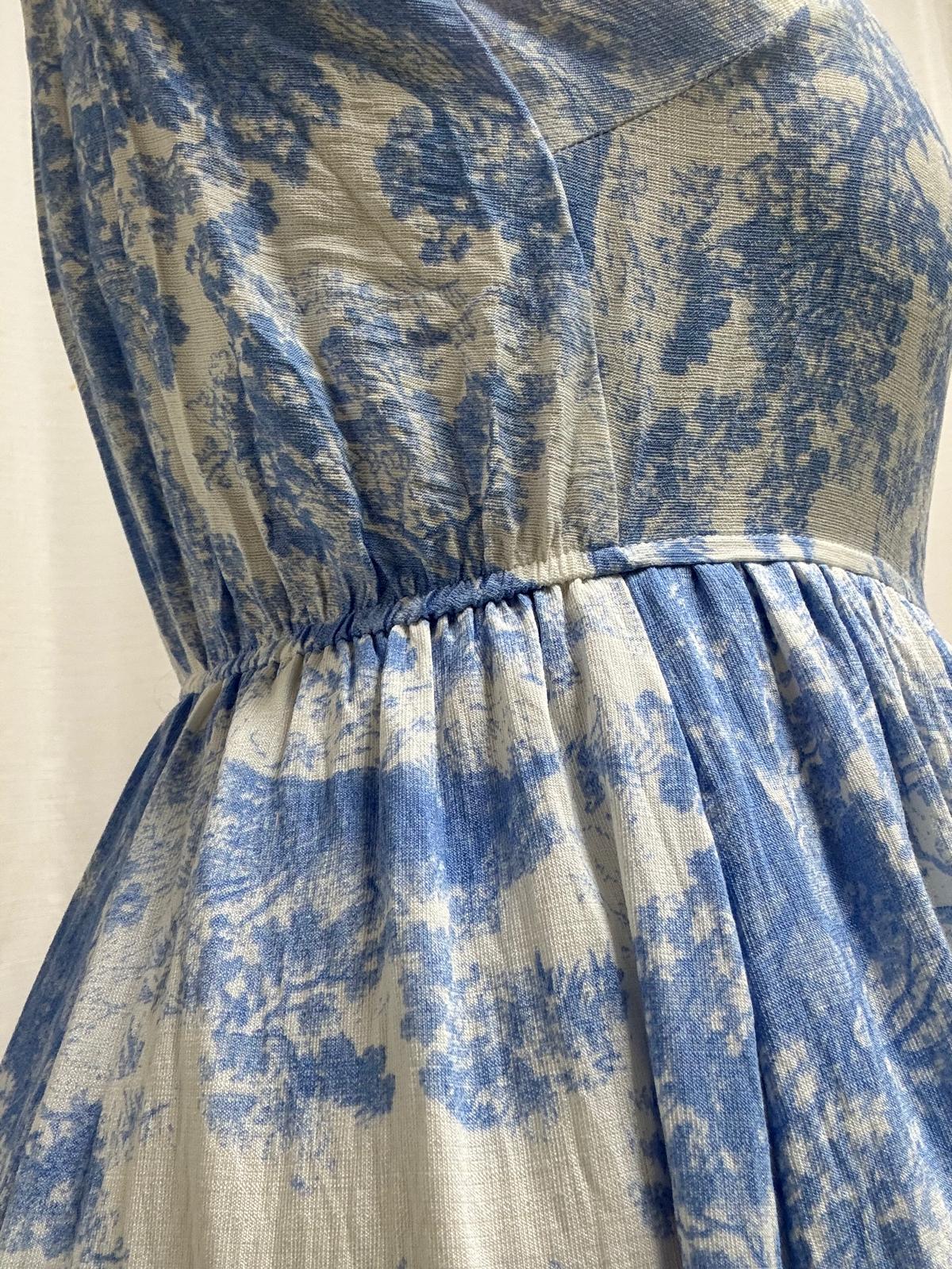 Printed Button Maxi Dress