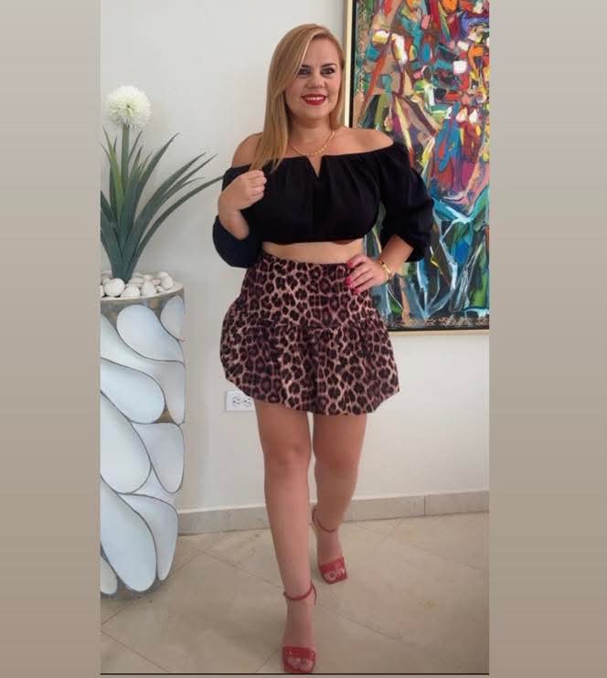 Animal Print Bubble Skirt