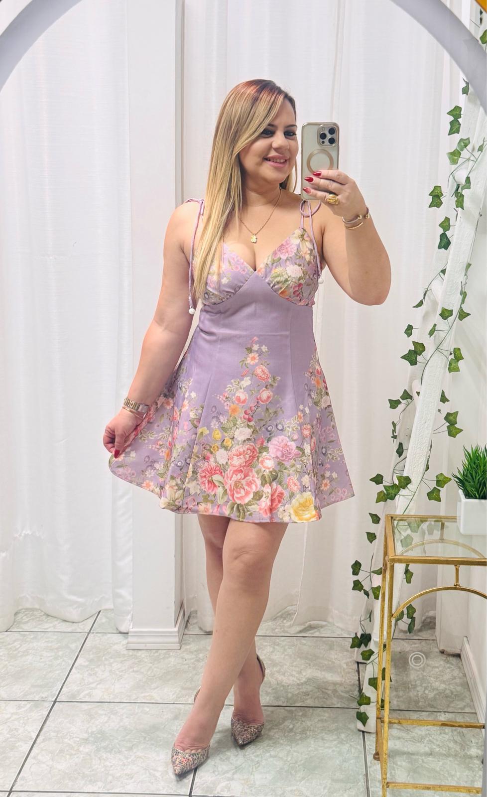 Floral Print Flare Dress