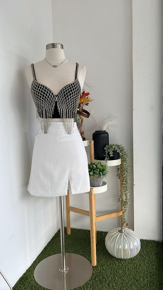 Bustier with Rhinestone