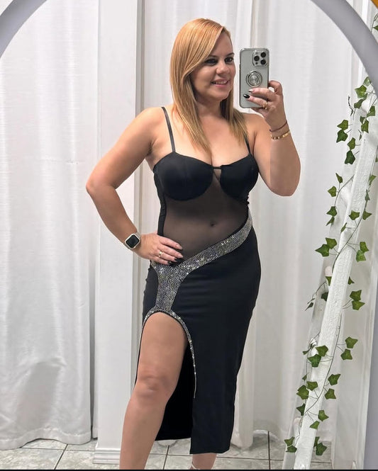 Black Midi Dress
