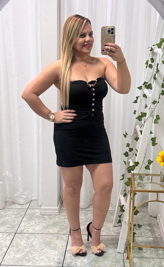 Sexy Black Mini Dress