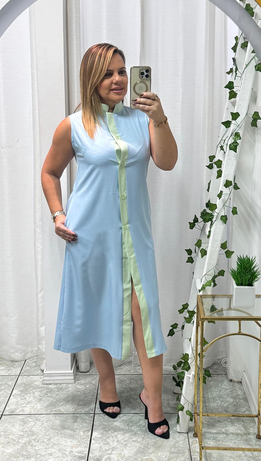 Sleeveless Contrast Trim Maxi Pant Set