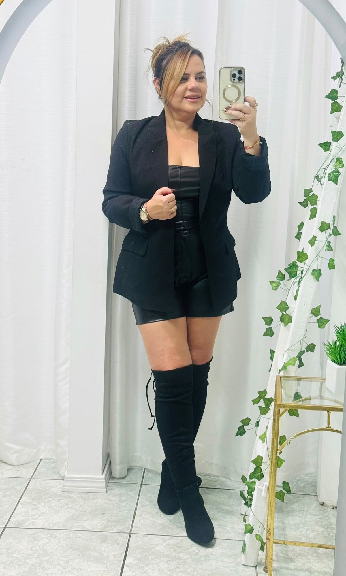 Black Blazer with Belt