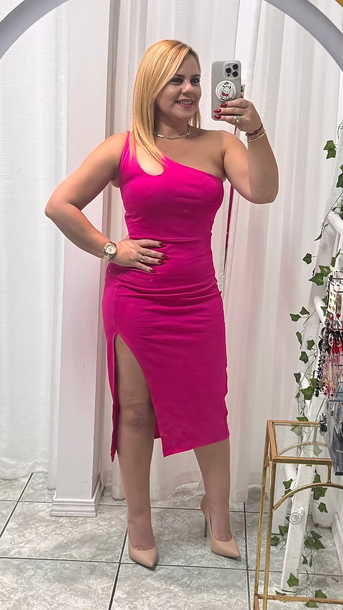 Midi Asymmetric Dress