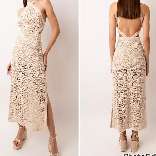 Tuscany Crochet Maxi Dress