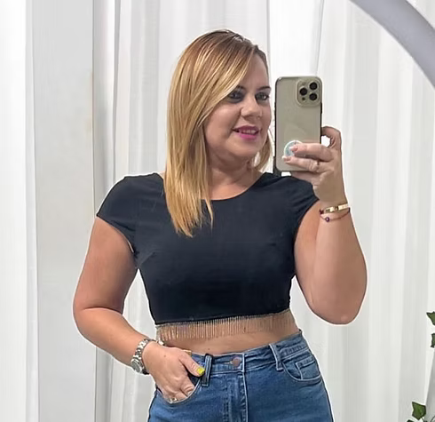 Open Back Top with Chains