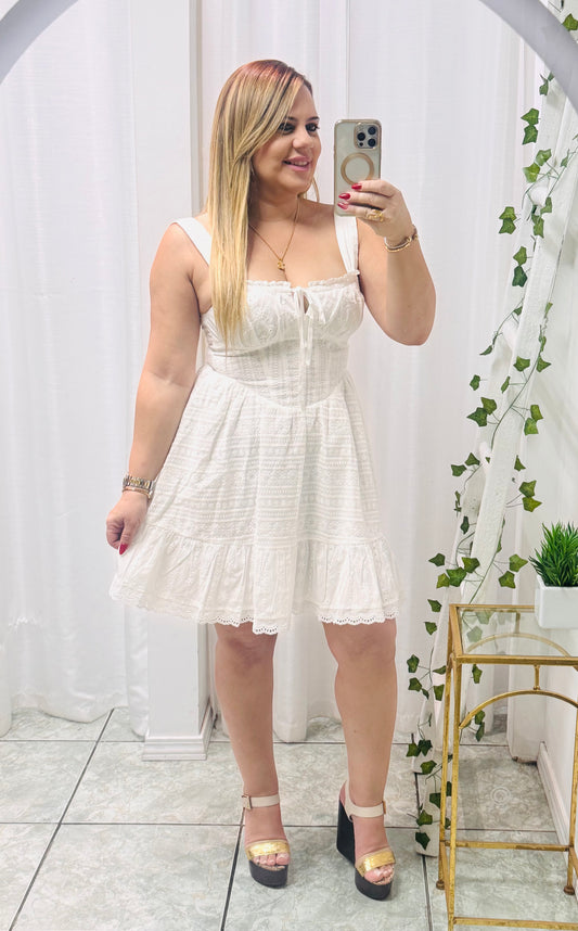 White Eyelet Dress