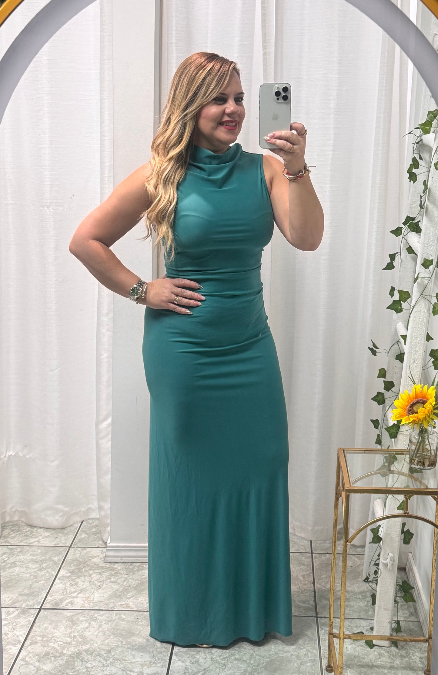 Open Back Maxi Dress