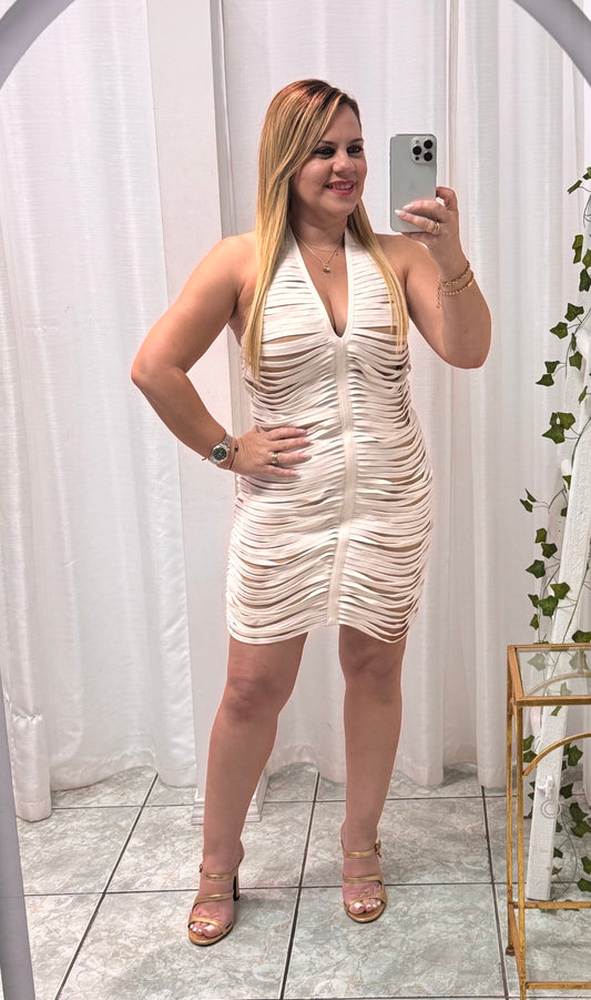Halter Bandage Mini Dress