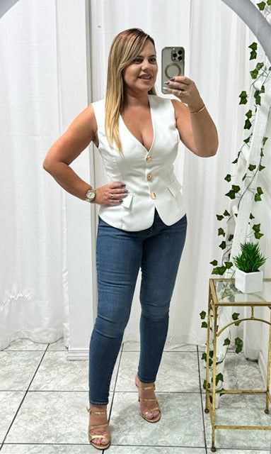 Button Detailed Vest